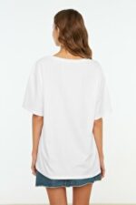 CD T-Shirt - White - Oversize - Image 2