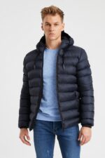 CD Jacket - navy blue - puffer