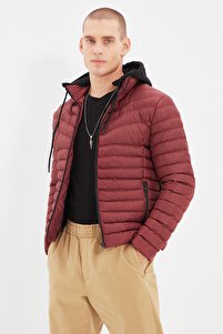 CD Jacket - burgundy red - puffer
