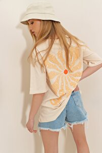 CD T-Shirt -Beige - Oversize