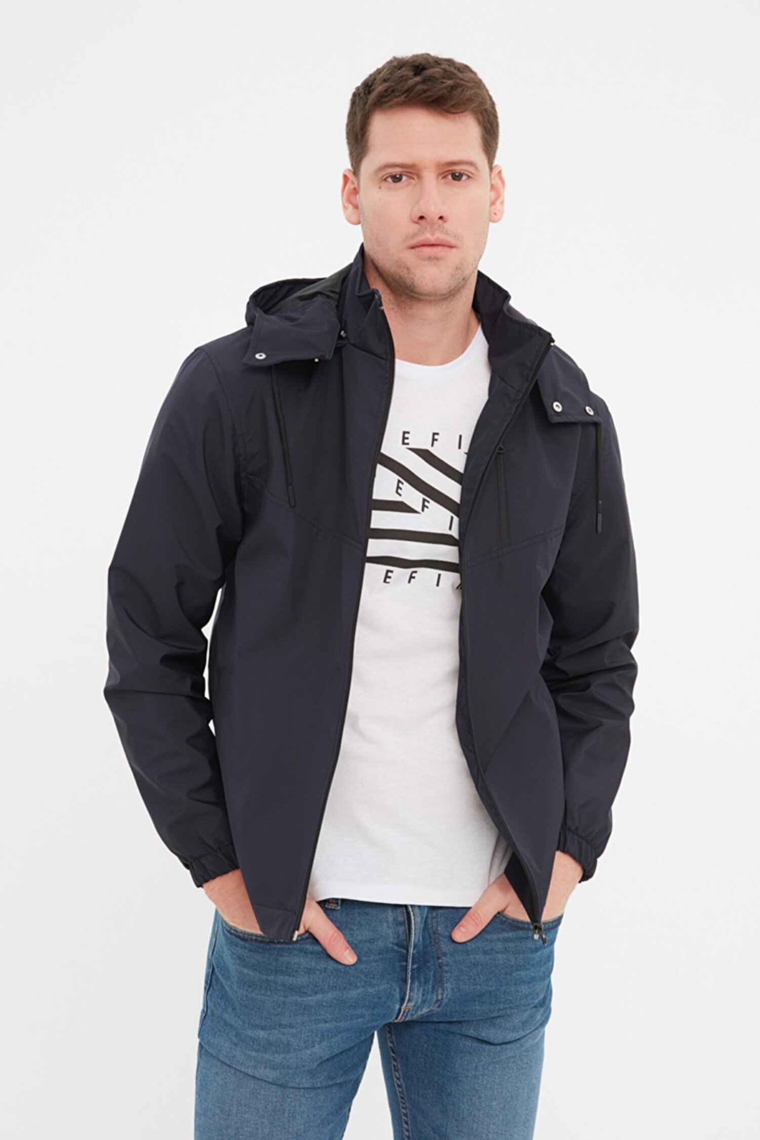 3_org_zoom CD Jacket - Navy Blue - Image 1