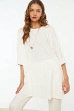 CD T-Shirt - White - Asymmetrical