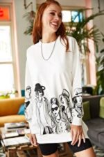 CD Sweatshirt - White - Oversize - Image 3