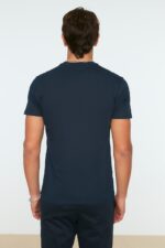 CD T-Shirt - Navy Blue - Slim Fit - Image 2
