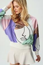 CD Sweatshirt - Multicolor - Oversize - Image 3