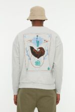 CD Sweatshirt - Gray - Oversize