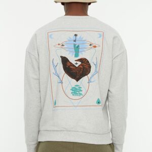 CD Sweatshirt - Gray - Oversize