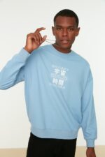 CD Sweatshirt - Blue - Oversize - Image 3