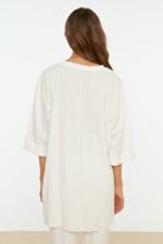 CD T-Shirt - White - Asymmetrical - Image 2
