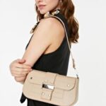 CD Shoulder Bag - Beige